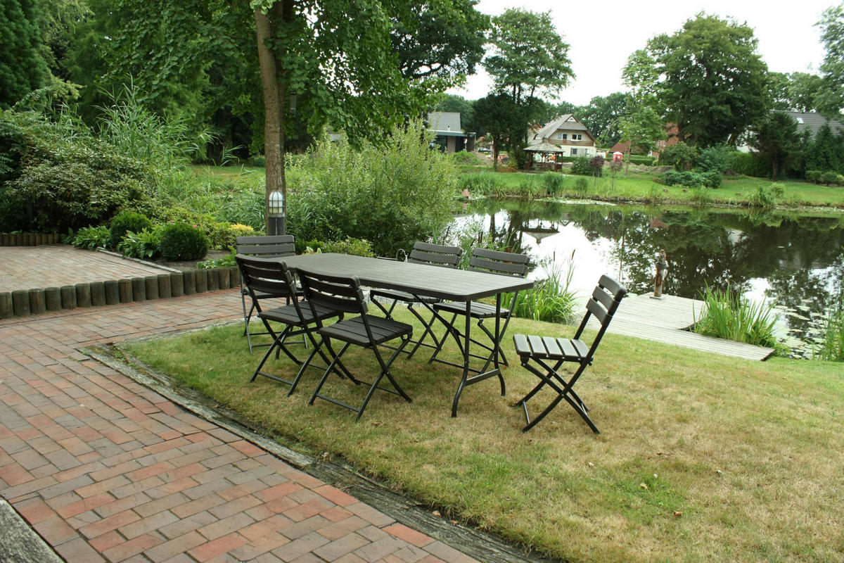 GARTEN-SITZGRUPPE Nora 7-teilig Gartenmöbel-Set - Braun, Kunststoff - DELUKE