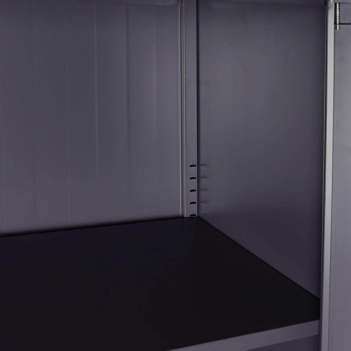 AKTENSCHRANK Grau - Grau, Metall (90/140/40cm) - MCW