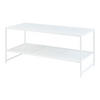 COUCHTISCH Ruokolahti 102/43/46 - Weiß, Metall (102/43/46cm) - [en.casa]
