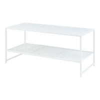 COUCHTISCH Ruokolahti 102/43/46 - Weiß, Metall (102/43/46cm) - [en.casa]