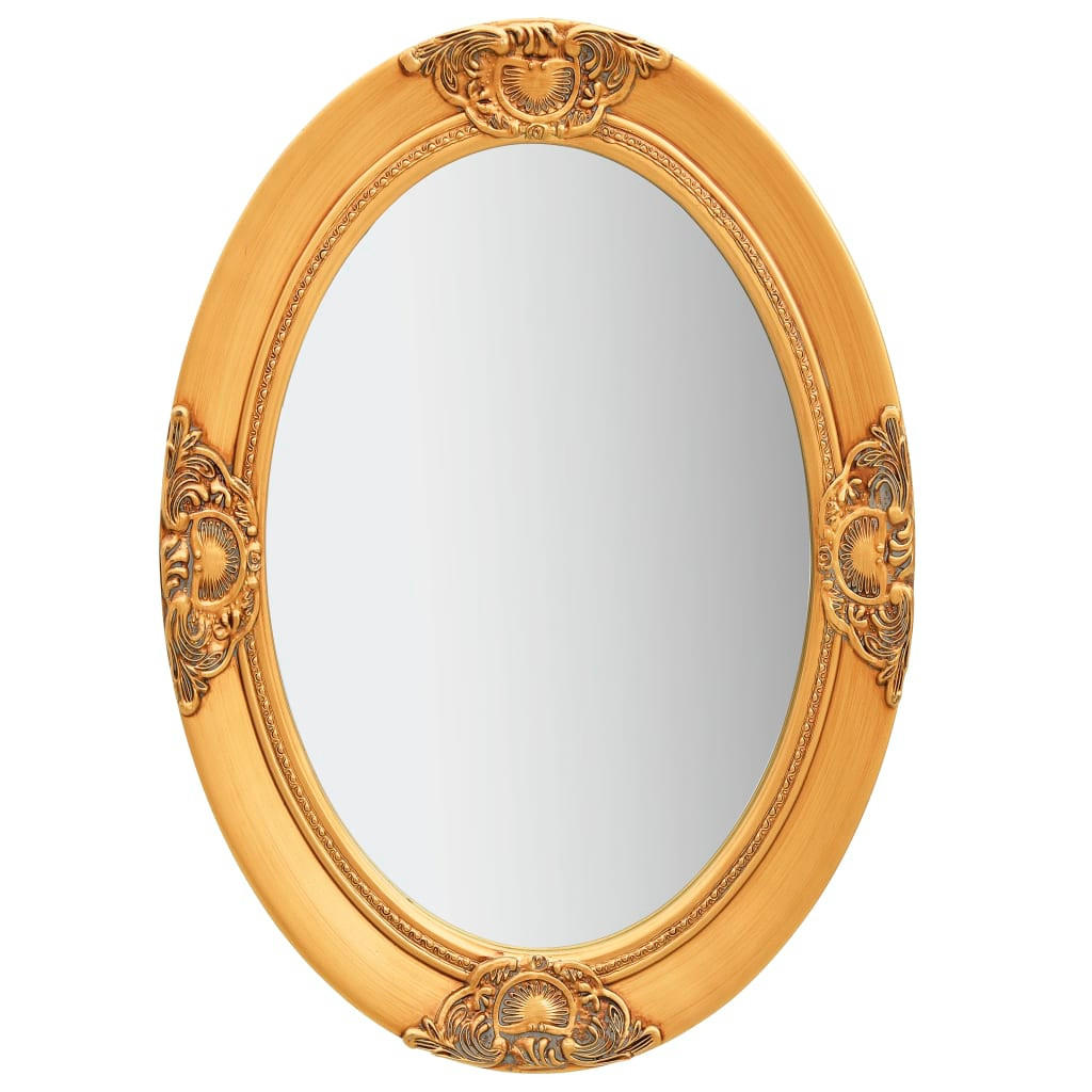 WANDSPIEGEL im Barock-Stil 50 x 70 cm Golden - Goldfarben, Holz (50/50/70cm) - furnicato