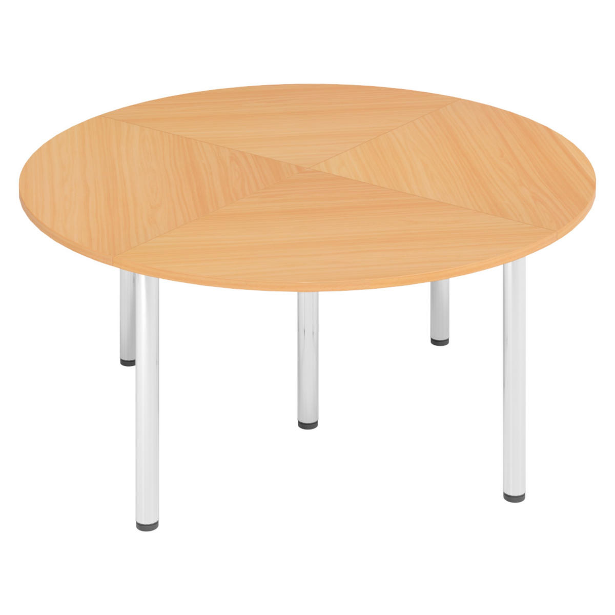 KONFERENZTISCH-SETS Serie-K 160/160/74 cm in Buchefarben - Buchefarben, Holzwerkstoff (160/160/74cm) - bümö