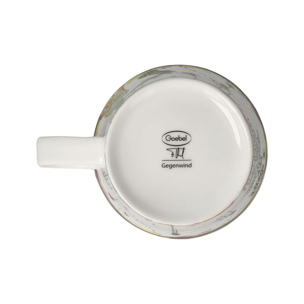 TEETASSE Frank Hummel - Gegenwind, Fine Bone China, Bunt, 350 ml - Multicolor, Keramik (0.35L) - Goebel