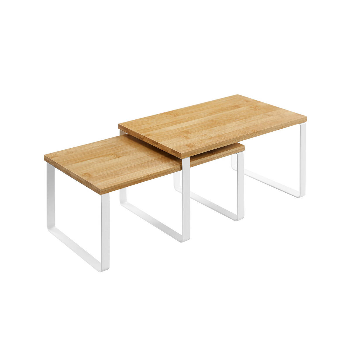 GEWÜRZREGAL BEIJING 2ER-SET - Eukalyptusholzfarben, Naturmaterialien (20/16/30cm) - Hansiro
