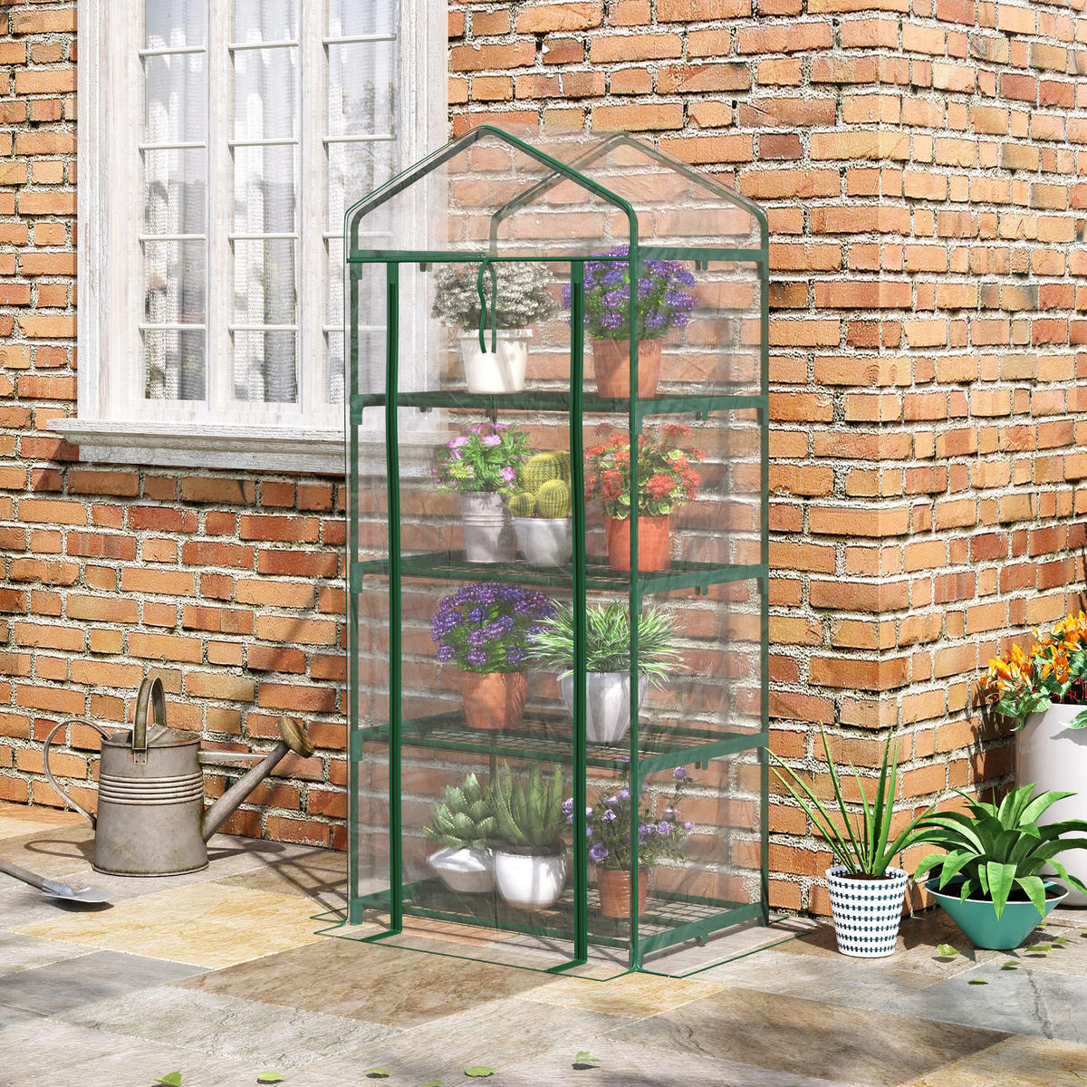 GEWÄCHSHAUS Transparent 50.0/70.0/160.0cm - Transparent, Kunststoff (70/160/50cm)