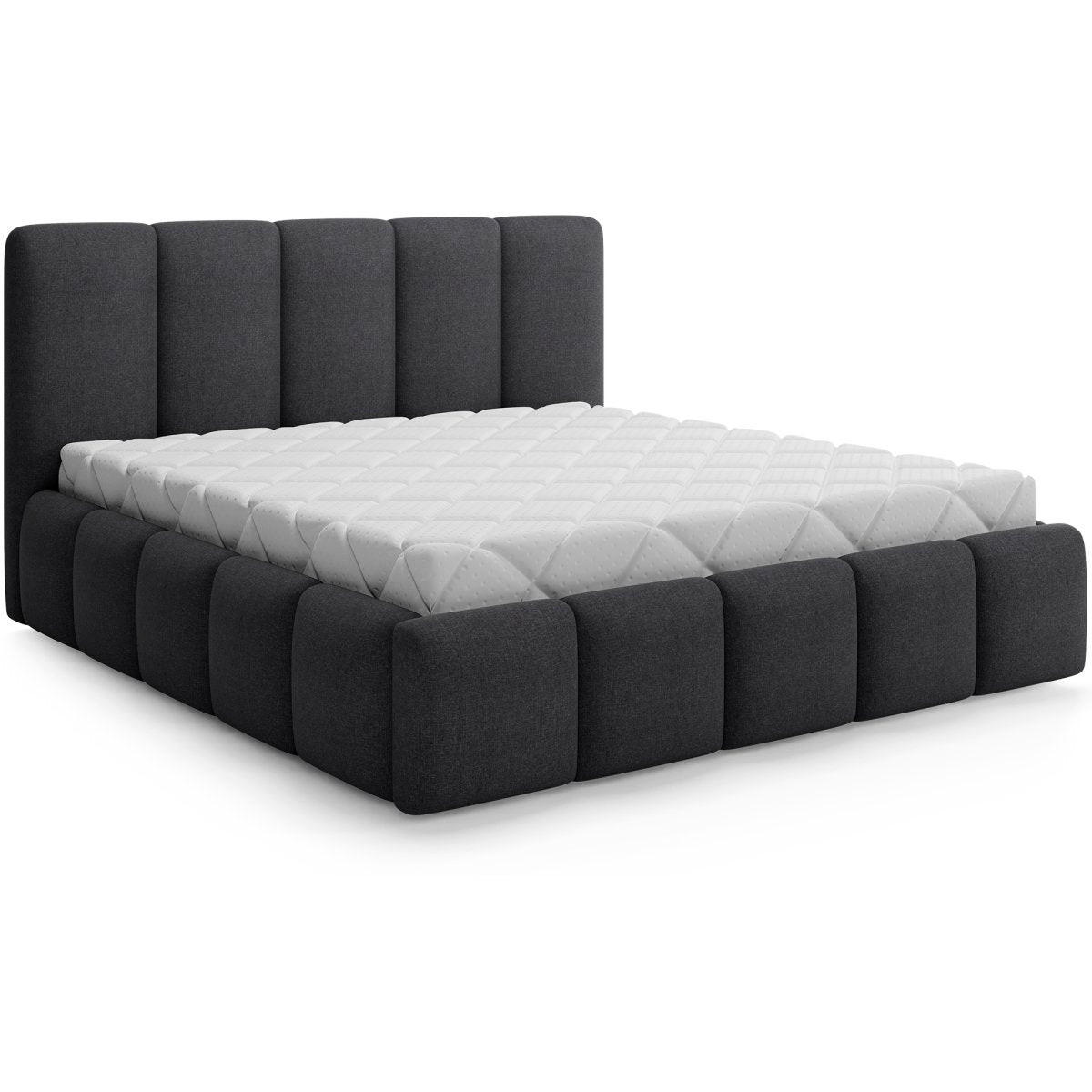BOXSPRING POSTEL 180/200 Klaus Tmavě šedá - šedá, dřevo (180/200cm) - Petits-meubles