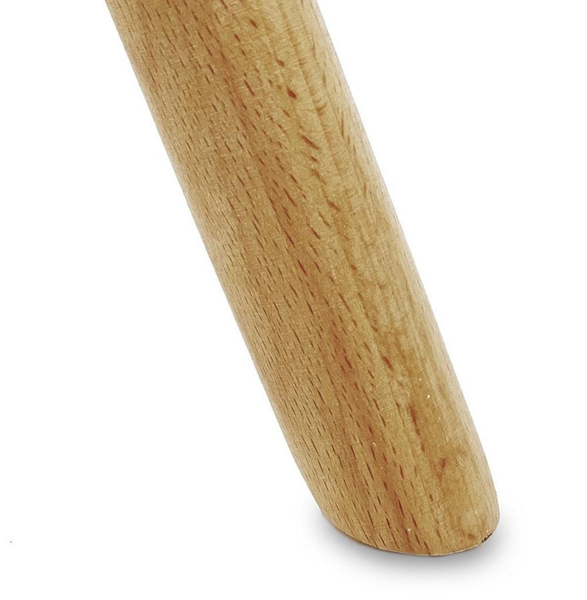 ESSZIMMERSTUHL Polypropylen Skandinavisch Hochbelastbar, Weiß 81x57x56,5 cm - Beige/Weiß, Kunststoff/Buchenholz (57/57/57cm) - KADIMA DESIGN