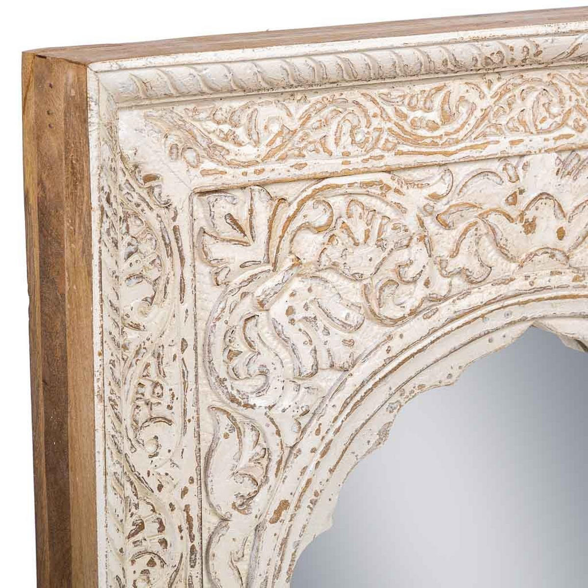 SPIEGEL aus Holz 60x6x87 cm - Weiß, Holz (87/60/6cm) - Wanderlust