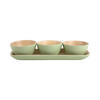 SNACK Set Puro 36/12/6 cm - Grün, Naturmaterialien (12cm) - Present Time