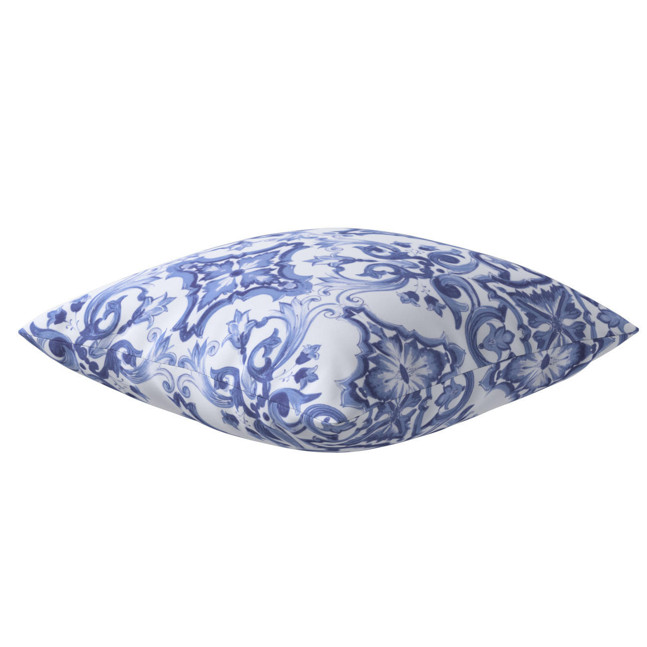 KISSENHÜLLE Mia 43x43 cm - Blau, Textil (43/1cm) - Dekoria