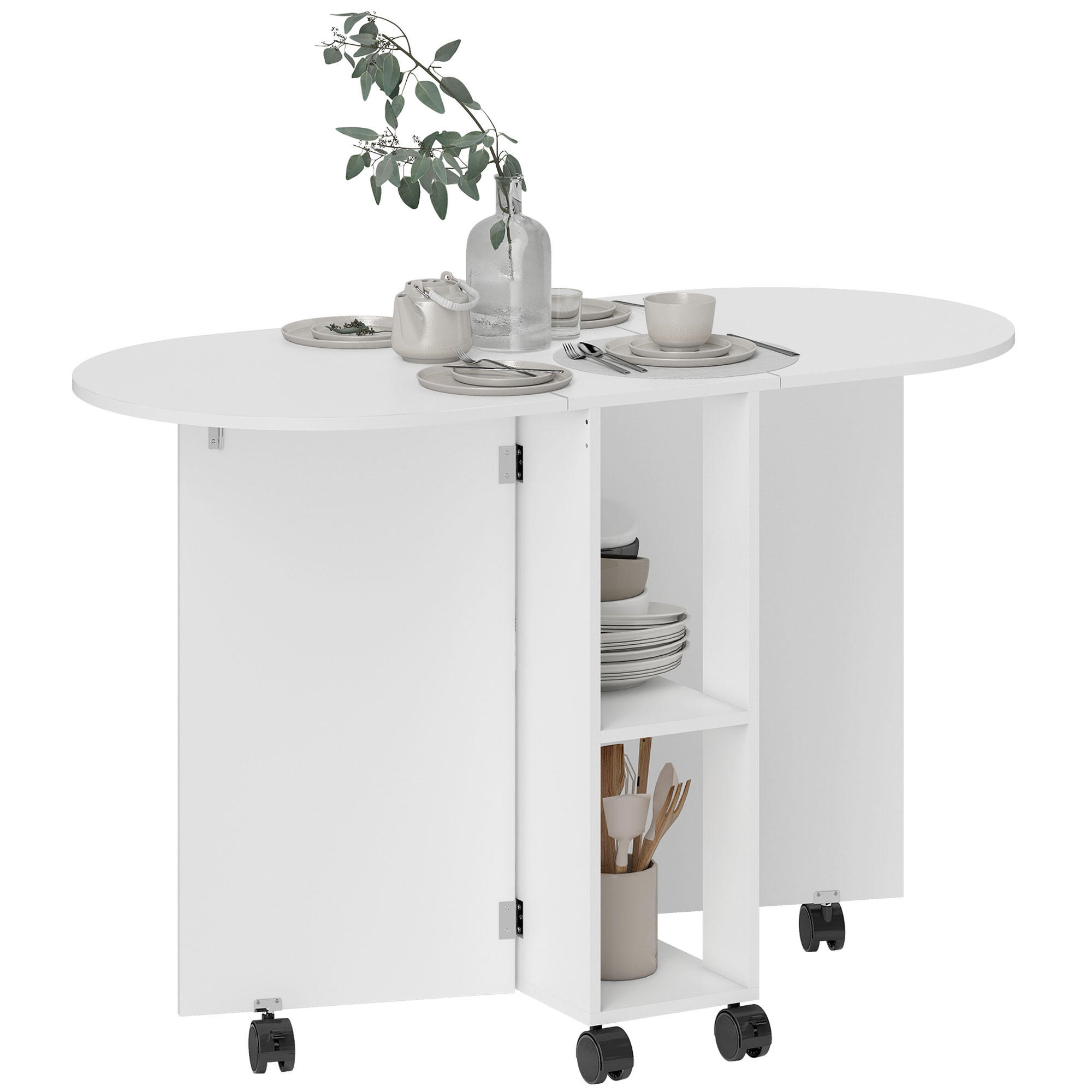ESSTISCH Weiß 1 Stück - Weiß, Kunststoff (120/60/77cm) - GiPP