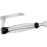 KÜCHENROLLENHALTER Edelstahl Silber mit Dämpfungseffekt - Silberfarben, Metall (4.6/2.5/30.6cm)