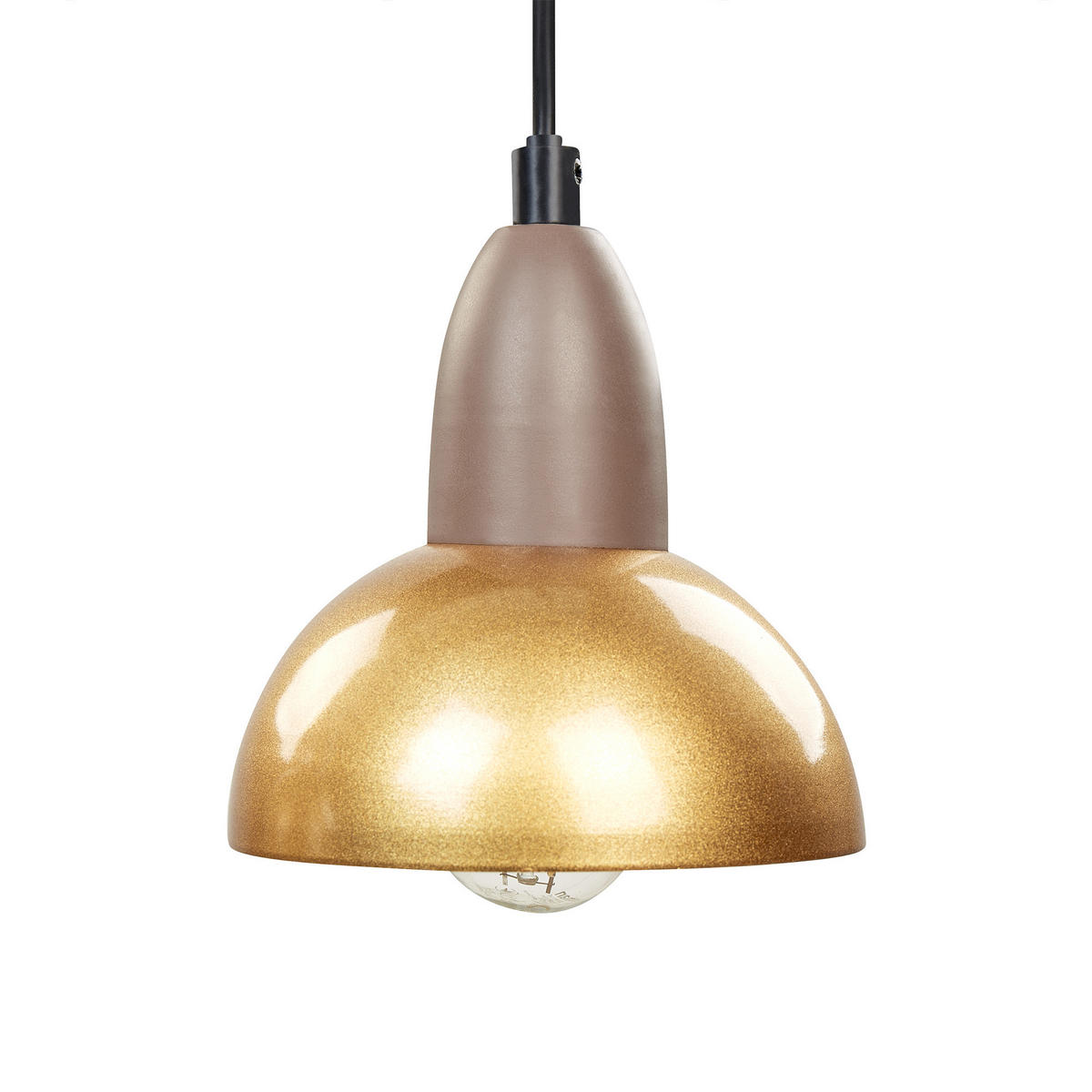 HÄNGELEUCHTE Castaly 16/75/110 cm - Messingfarben, Metall (16/75/110cm) - Beliani