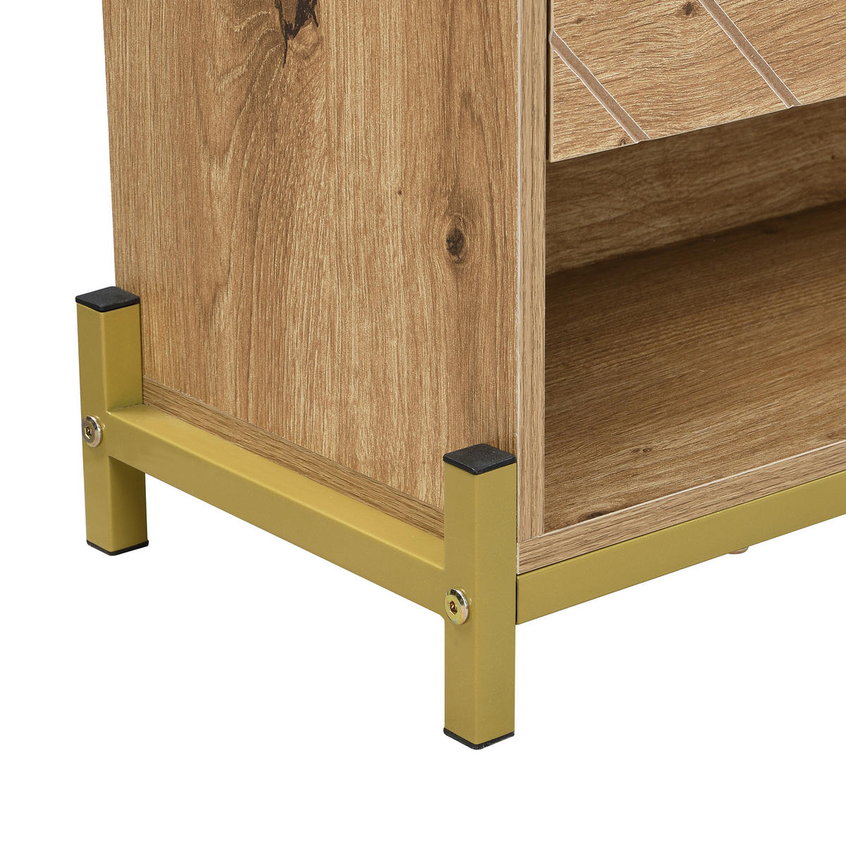 SCHUHSCHRANK 4 Türen Holzoptik Platzsparend Robust Stilvoll - Naturfarben, Holzwerkstoff (24/100/108.5cm) - FLIEKS