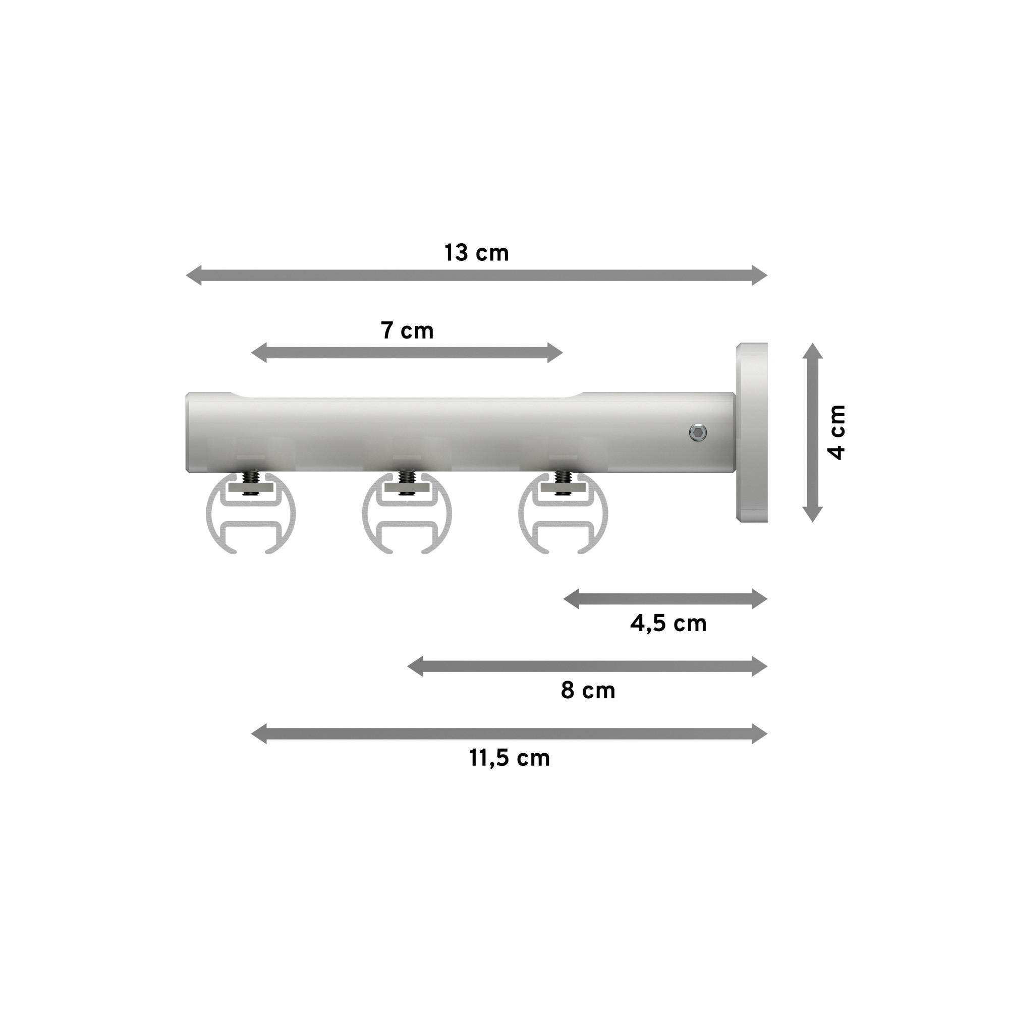 Thumbnail - Interdeco Innenlauf-Gardinenstangen-Set, Weiß, Metall, 400 cm, Wohntextilien, Gardinen & Vorhänge, Gardinen-Stangen