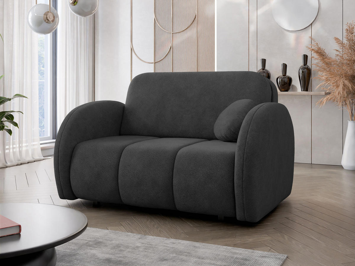 SCHLAFSOFA Viva Comfy II - Schwarz, Holz/Textil (132/85/103cm) - MIRJAN24