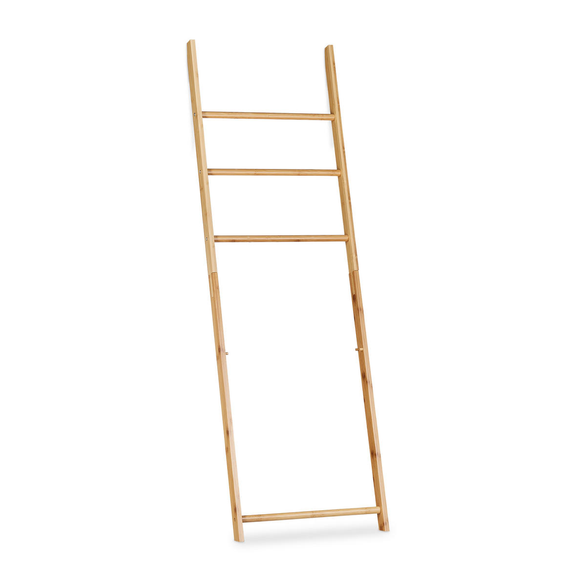 DRŽIAK na uteráky - svetlohnedá, drevo/textil (43.5/139/33cm) - Relaxdays