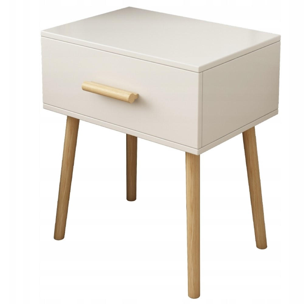 NACHTTISCH weiß 45/54,5/30 - Weiß, Holzwerkstoff (45/54.5/30cm)