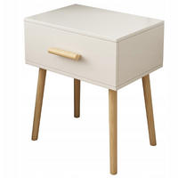 NACHTTISCH weiß 45/54,5/30 - Weiß, Holzwerkstoff (45/54.5/30cm)