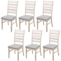 ESSZIMMERSTUHL Grau 6er-Set - Grau, Holz (47/100/58cm) - MCW