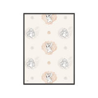POSTER mit Rahmen Disney - Disney - Stitch Bubble Pattern - Multicolor/Schwarz, Holz/Papier (30/40cm) - Poster&Frame