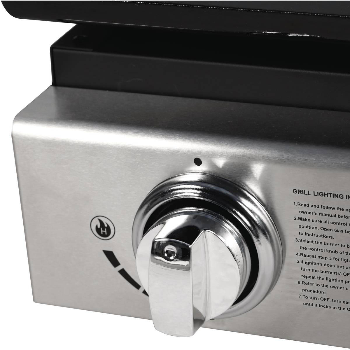 PLANCHA - "Presto 3" - 3 Brenner - 7,5 kW - Grau - Grau, Metall (39/20/58cm) - Habitat Garten