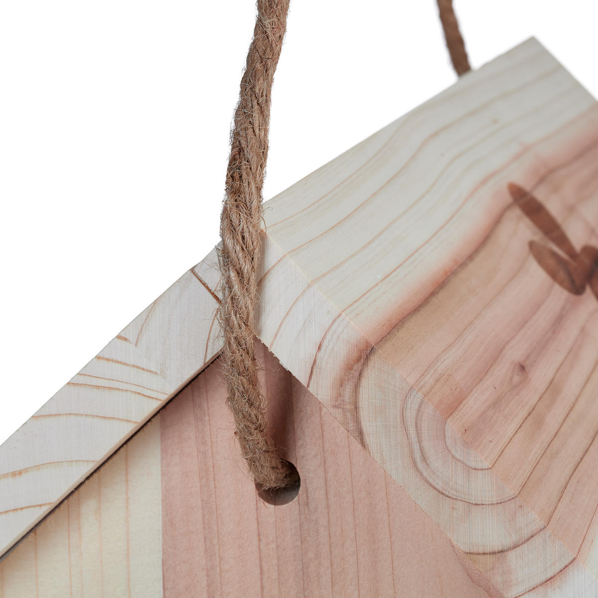 VOGELFUTTERHAUS - Hellbraun, Holz/Kunststoff (31/24/20cm) - Relaxdays