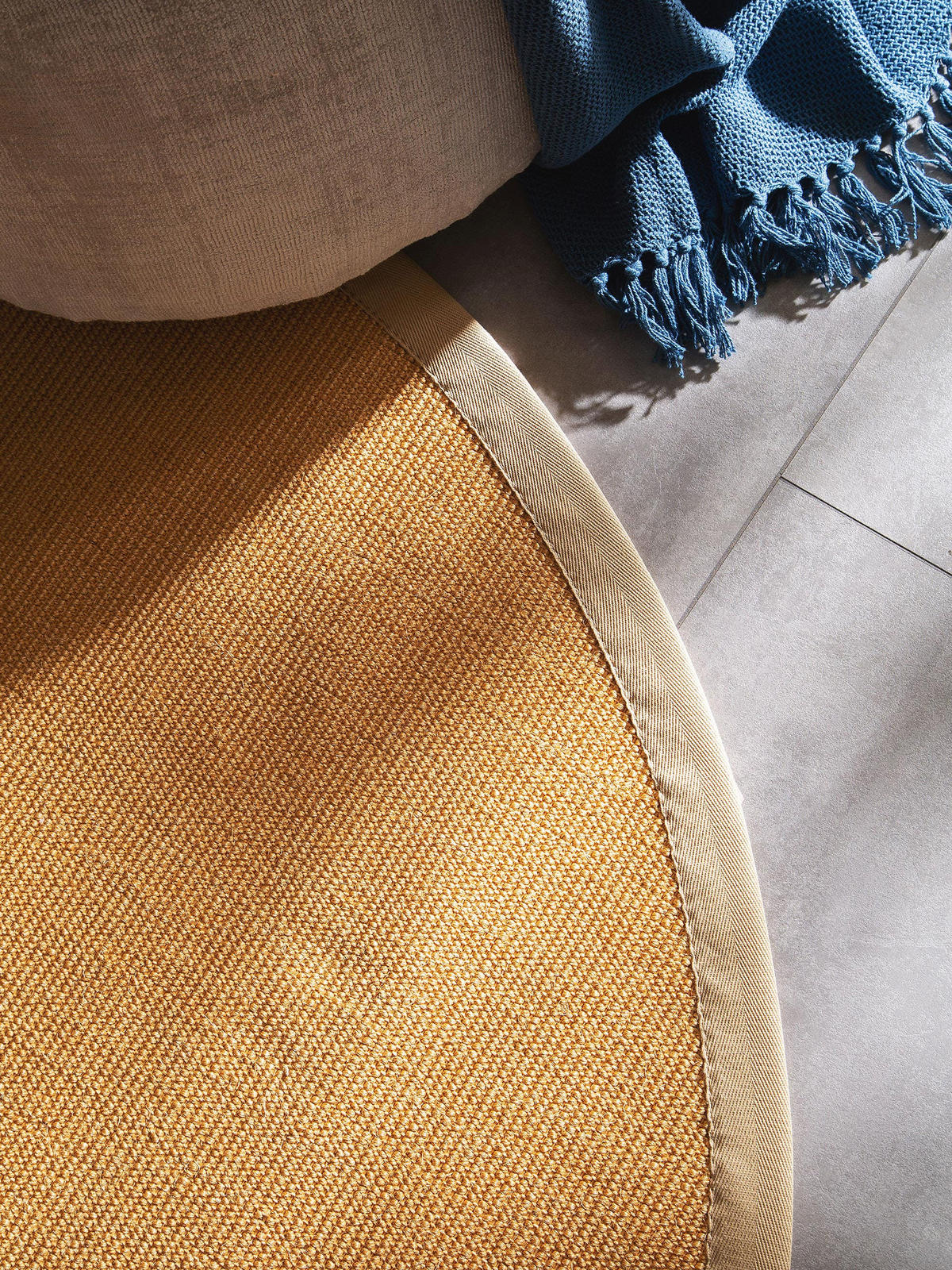 SISALTEPPICH Sana Beige ø 250 cm rund - Beige, Textil (250/250cm) - benuta Nest