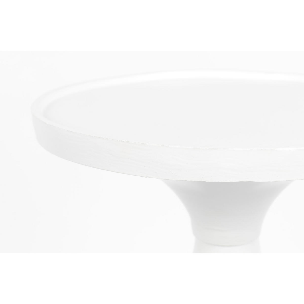 BEISTELLTISCH Flos Rund 28 cm Weiß - Weiß, Metall (28/28/56cm) - Zuiver