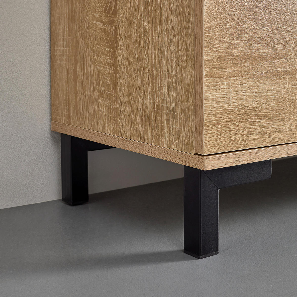 SIDEBOARD Lori Eichefarben MDF - Eichefarben, Metall (120/70/35cm)