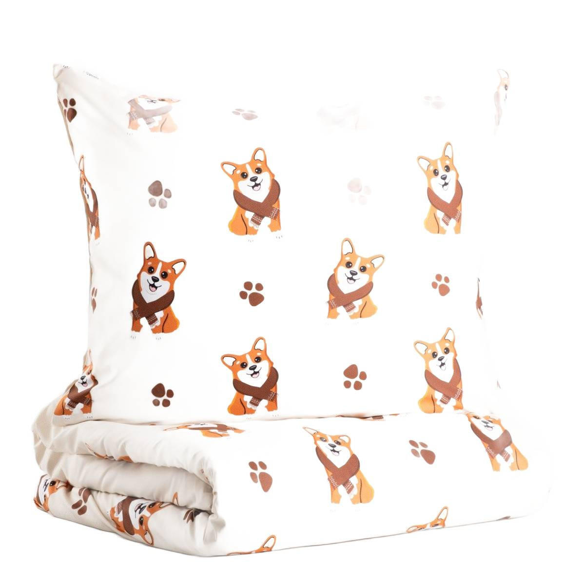 BETTWÄSCHE Corgi Mikrofaser 160/200 cm - Multicolor, Textil (160/200cm) - Homla