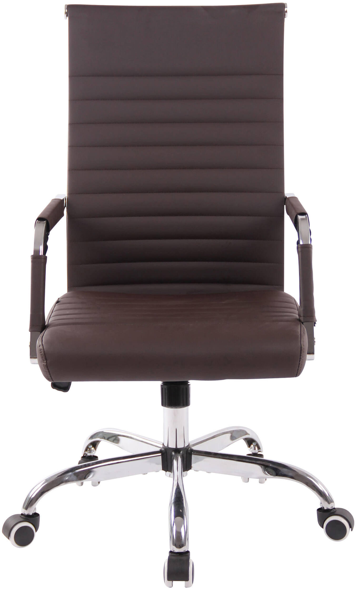 BÜROSTUHL Amadeus, Kunstleder Braun - Braun, Textil/Metall (51/106/63cm) - TPFLiving