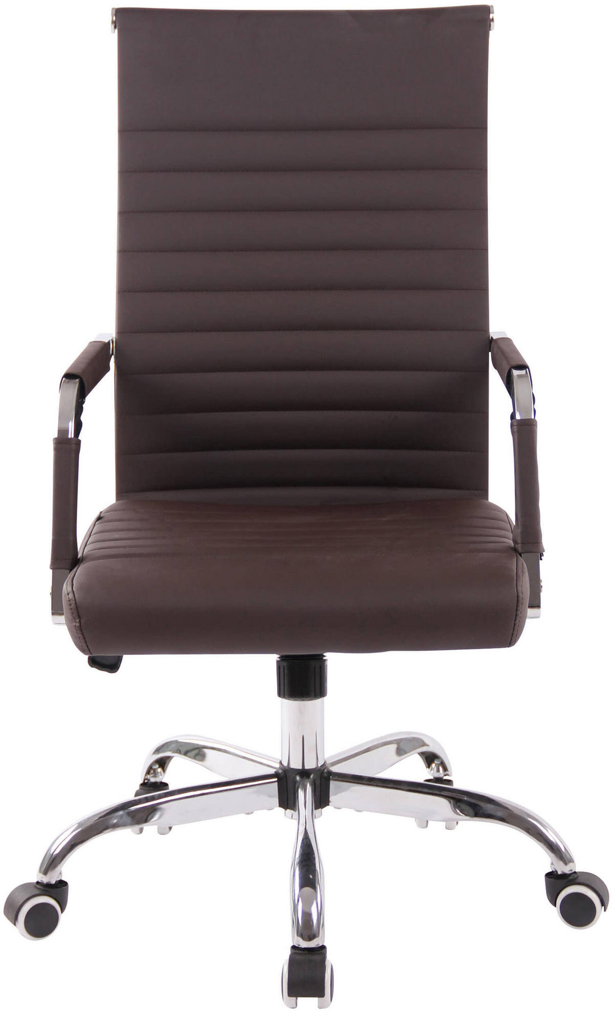 BÜROSTUHL Amadeus, Kunstleder Braun - Braun, Textil/Metall (51/106/63cm) - TPFLiving