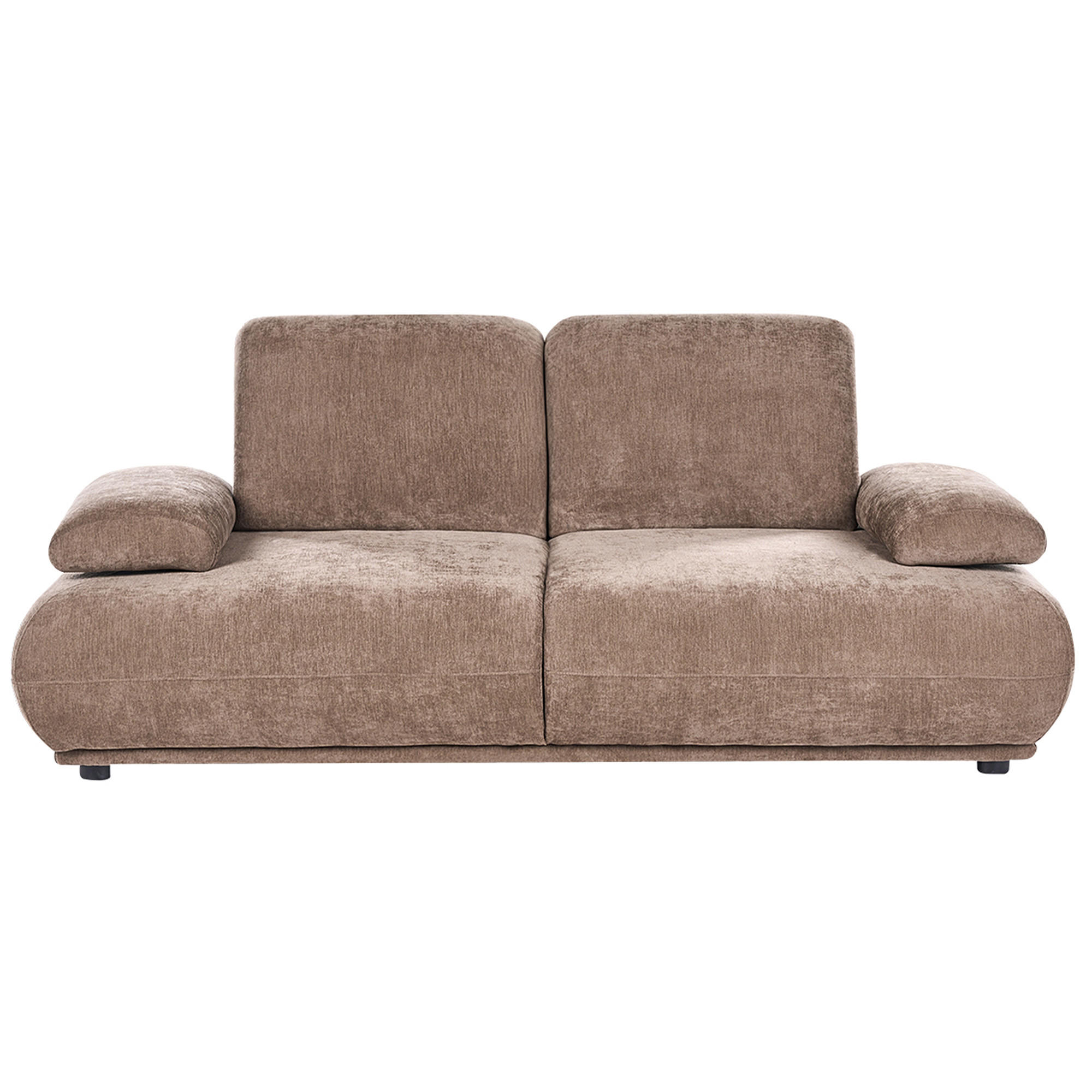 Beliani 3-Sitzer-Sofa Braun 211x89x110 cm