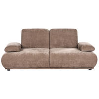 3-SITZER-SOFA Chenillegewebe Braun Nacka - Braun, Textil (211/89/110cm) - Beliani