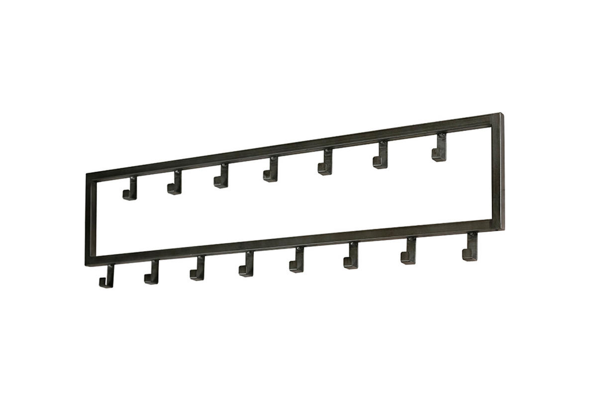 GARDEROBE LEONOR Grau Metall - Grau, Metall (80/20/2cm) - KAWOLA