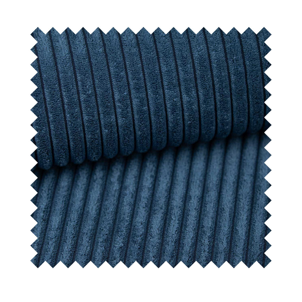 ECKSOFA Farese Dunkelblau mit Cordbezug, links - Schwarz/Dunkelblau, Kunststoff/Textil (267/167cm) - Selsey