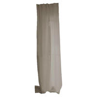 SCHLAUFENVORHANG reines Leinen mit verdeckten Schlaufen leinen-taupe 135/245 cm - Taupe, Naturmaterialien (135/255cm) - beties Heimtextil