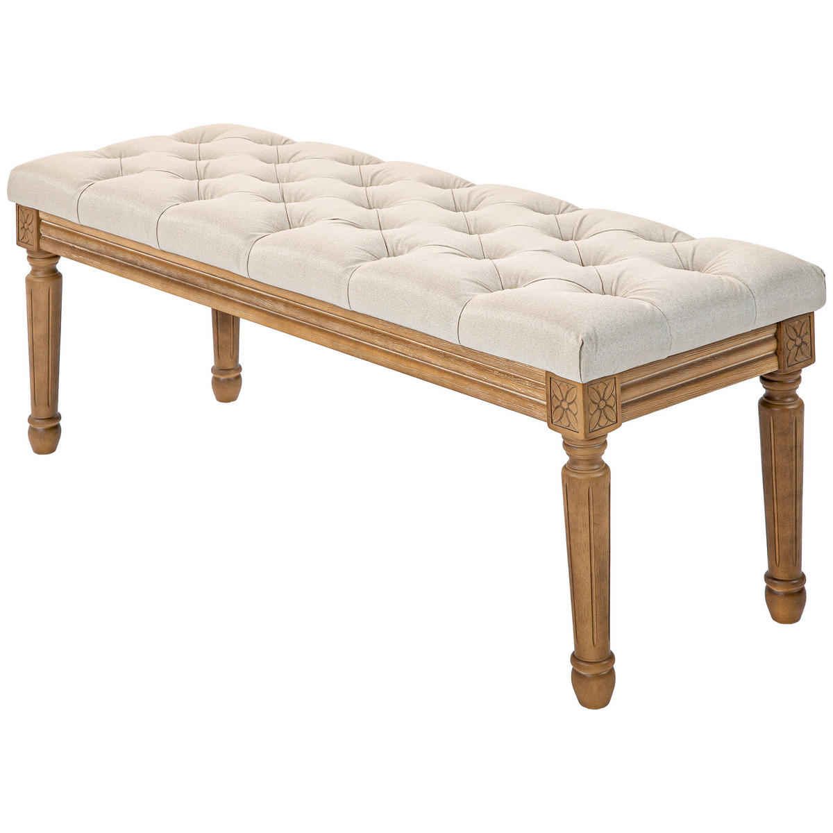 SITZBÄNKE Cremeweiß 1 Stück - Weiß, Kunststoff (120/48/41cm) - GiPP