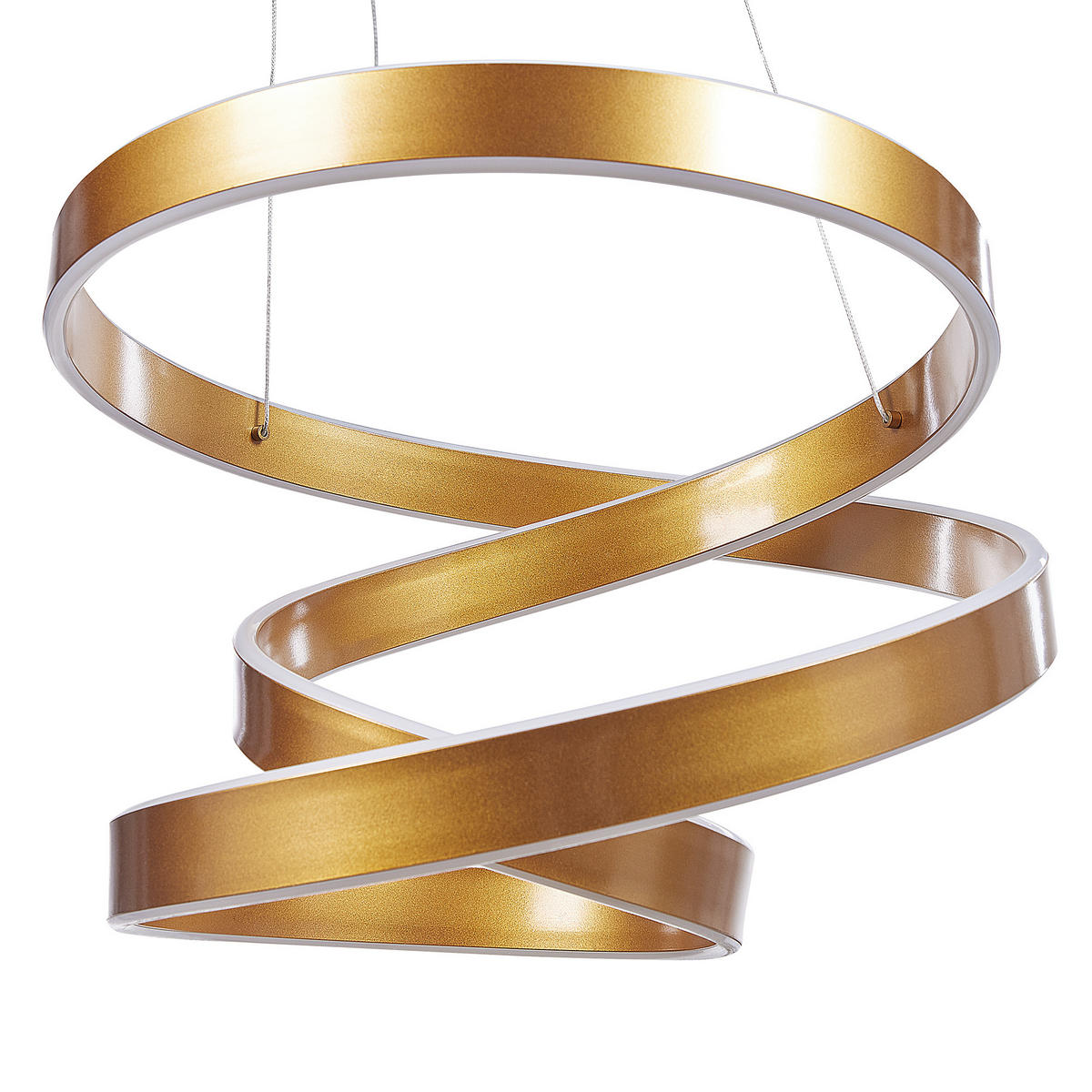 HÄNGELEUCHTE Wanli 50/50/135 cm - Goldfarben, Metall (50/50/135cm) - Beliani