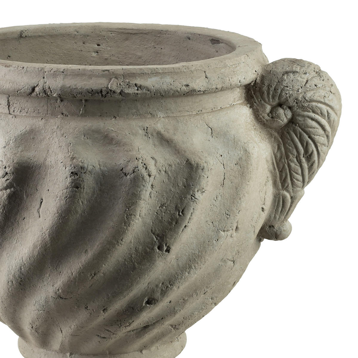 VASE Sidi beige 35/35/42 Keramik - Grau, Keramik (42cm) - Mondex