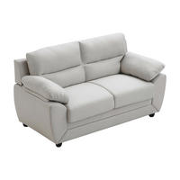 SOFA 2-Sitzer - Stoff - Beige - MANOA - Beige, Textil (163/88/82cm) - Vente-Unique