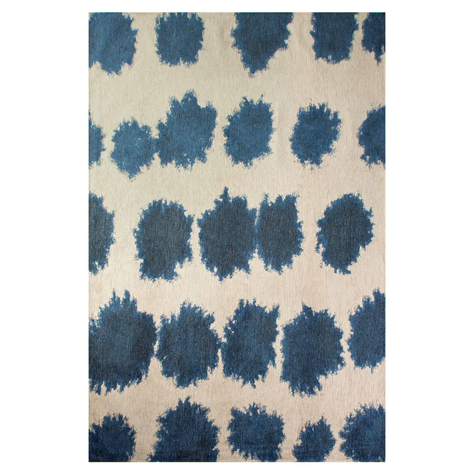 TEPPICH Paintball Curacao 170/240 cm - Blau, Textil (170/240cm) - Lola&Moi