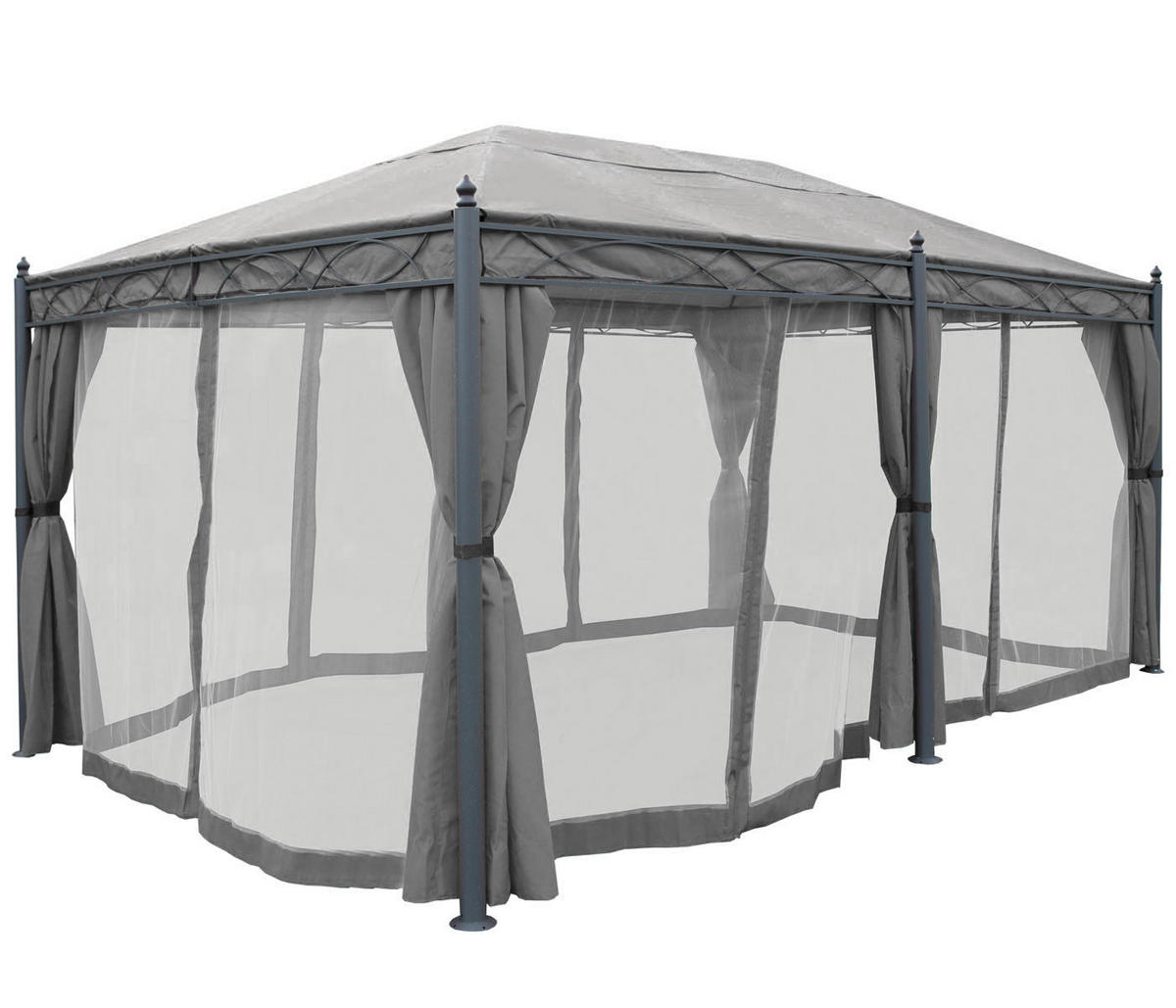 PERGOLA CALPE Grau - Grau, Metall (298/276/500cm) - MCW