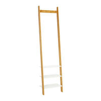REGAL Mirella Weiß/Naturfarben MDF - Naturfarben, Naturmaterialien (43/175/25cm)
