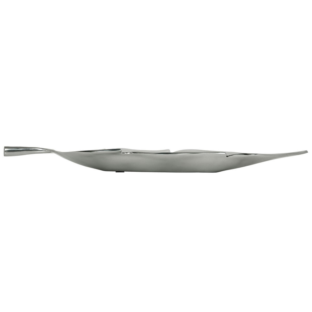 DEKOSCHALE Aluminium silber Amrus - Silberfarben, Metall (4cm) - Beliani