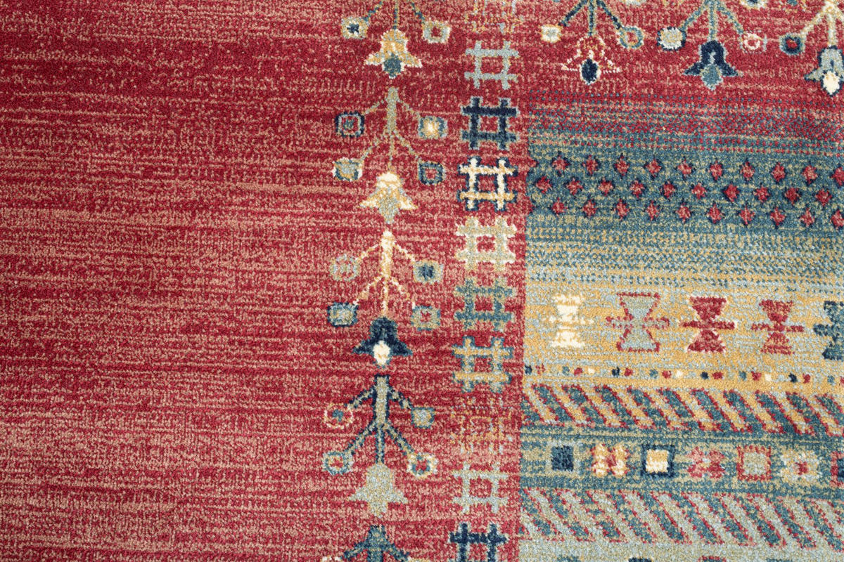 FLACHWEBETEPPICH Cherina 120x170 cm - Rot, Textil (120/170cm) - Gino Falcone