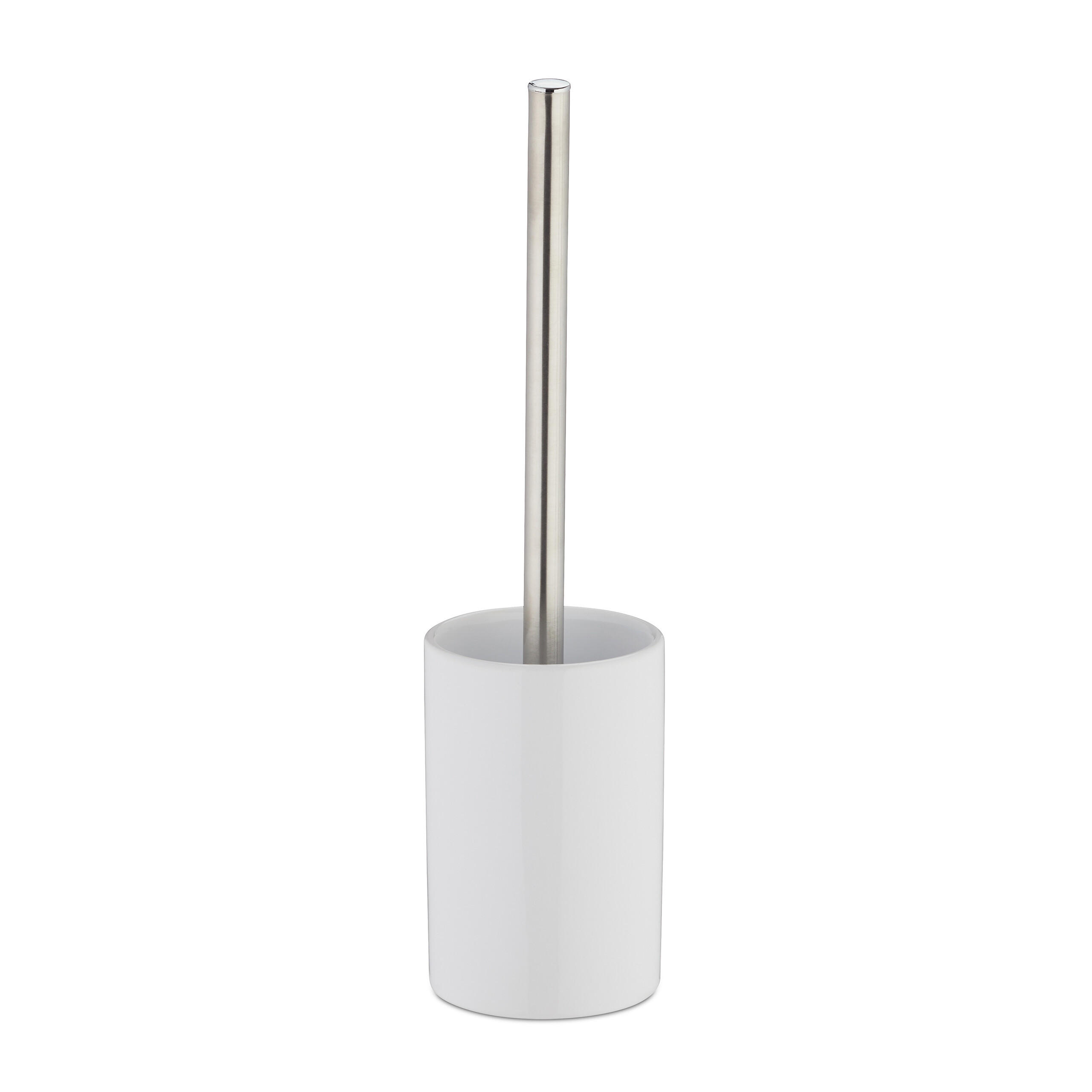 WC-GARNITUR - Weiß, Keramik/Kunststoff (9.5/36/9.5cm) - Relaxdays