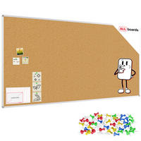 PINNWAND mit Alurahmen 240x120cm - Braun, Metall (240/120/1.6cm) - ALLboards