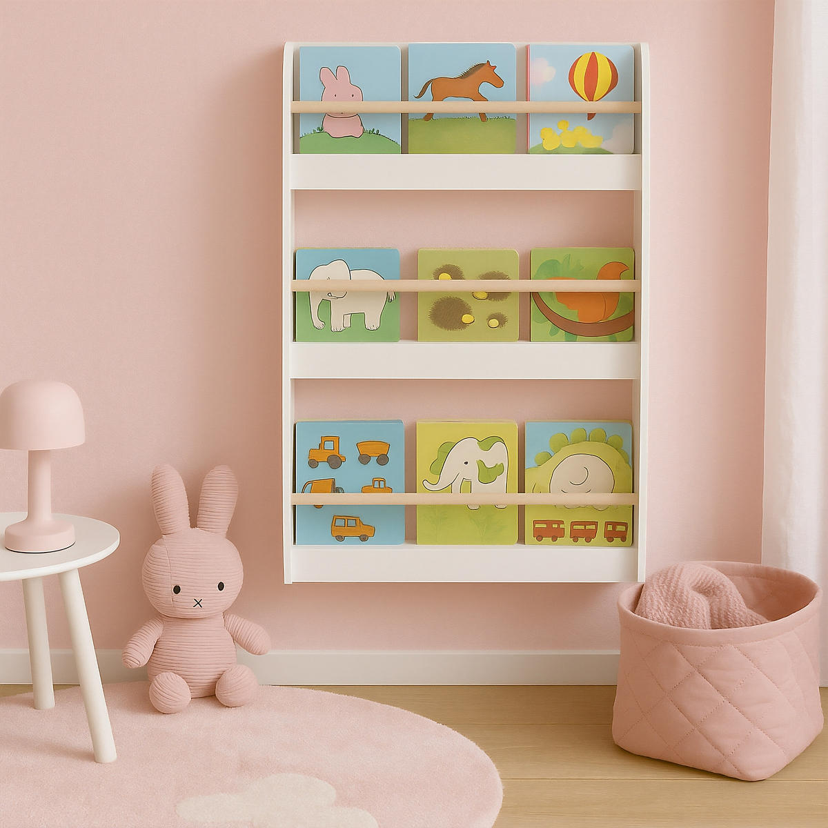 BÜCHERREGAL - Weiß, Holz/Holzwerkstoff (60/90/20cm) - Relaxdays